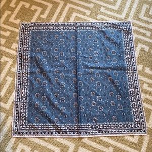 Madewell blue bandana scarf